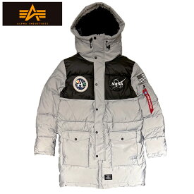 【あす楽】 ALPHA INDUSTRIES MAN ON THE MOON N-3B REFLECTIVE QUILTED PARKA / アルファ インダストリーズ / マン オン ザ ムーン エヌスリービー リフレクティブ キルテッド パーカー / フライトジャケット / ボンバー ジャケット/ミリタリー/アウター/メンズ/EJM52503C1