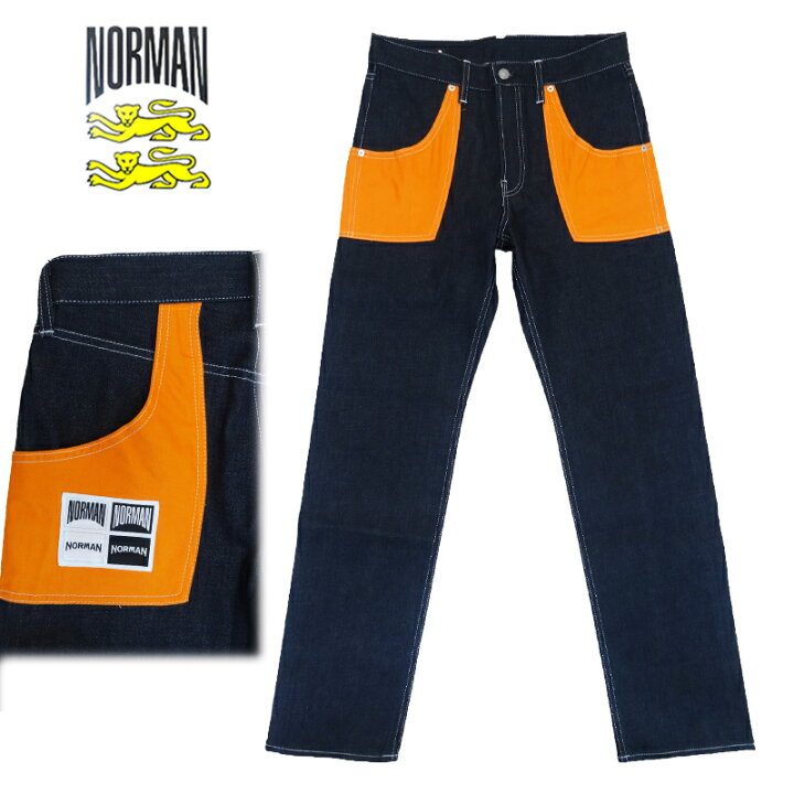 楽天市場】【60%OFF】NORMAN MINEDENIM Collaborate Denim Pants 