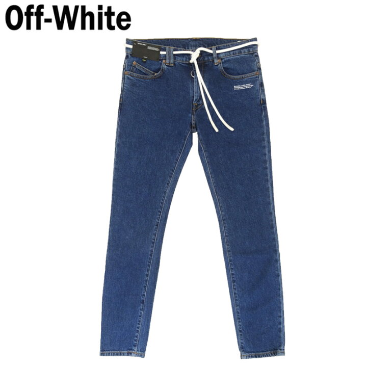 楽天市場】Off-White SKINNY REGULAR LENGHT MEDIUM BLUE WAS / オフ  