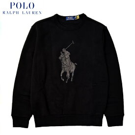 POLO RALPH LAUREN FLEECE PO CREW SWEAT SHIRT / ポロ ラルフローレン / LEATHER PONY FLEECE SWEATSHIRT / ポニー スウェット / クルーネック スウェット / スウェットシャツ / M CLASSICS 9/15 / Fleece Crew Sweatshirt / メンズ / 長袖 / 裏起毛/710920221001