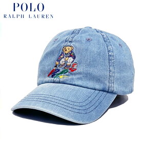 POLO RALPH LAUREN Men's Polo Bear Denim Cap / ポロ ラルフローレン / ポロベア / 熊 / くま / クマ / M CLASSICS / Cap / キャップ / ロゴ刺繍 / Hat / ハット / Baseball Cap / ベースボール キャップ / 帽子 / メンズ / デニム / ジーンズ / 710926405001