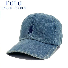 POLO RALPH LAUREN MEN'S DENIM SPORT CAP / Wash Denim Cap / ポロ ラルフローレン / シグネチャー ポニー / M CLASSICS / Cap / キャップ / ロゴ刺繍 / Hat / ハット / Baseball Cap / ベースボール キャップ / 帽子 / メンズ / デニム / ジーンズ /710935283001