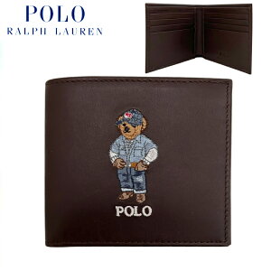 POLO RALPH LAUREN POLO BEAR LEATHER BILLFOLD WALLET / �|�� �����t���[���� / �|���x�A ���U�[ �r���t�H�[���h �E�H���b�g / M 1/15/26 CONCEPT / �x�A �h�J / Polo Bear / �|���x�A / �F / �N�} / ���z / ��܂� / ����