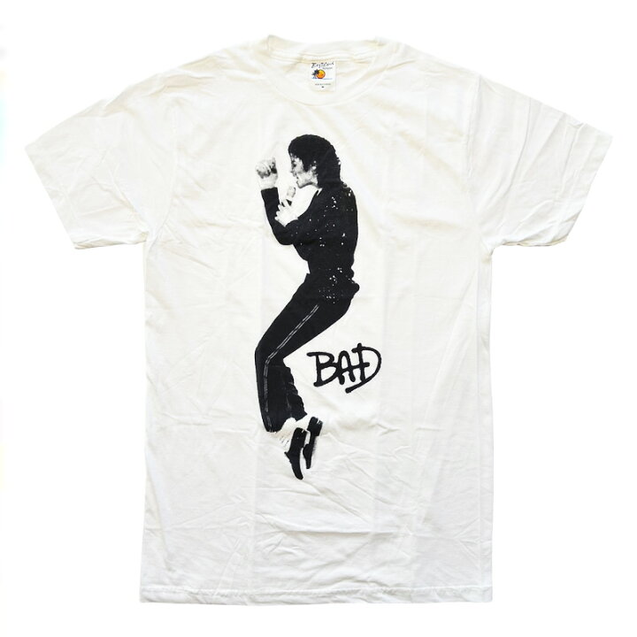 楽天市場】Michael Jackson Bad Black And White Photo T-shirt 