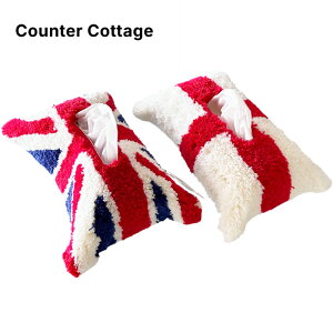 Counter Cottage TISSUE BOX / �J�E���^�[�E�R�e�[�W / �e�B�b�V���{�b�N�X / TISSUE BOX - Union Jack (CC001-001) / TISSUE BOX - Saint George's Cross (CC001-002) / TISSUE CASE / ���r���O / �Q�� / ���� / �C���e���A / �C�M���X 