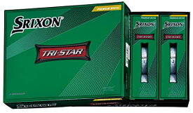 DUNLOP ダンロップ ゴルフボール SRIXON TRI-STAR 2022年モデル 1ダース(12個入り) プレミアムホワイト