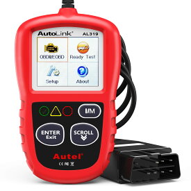 Autel Autolink AL319 OBD2スキャナー 診断機 コードの読み取りと消去 OBD2スマートでパワフルなスキャン 自動車診断ツール エミッションモニターのステータスのチェック 日本語化可能 【保障付】