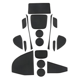 [SXCY] トヨタ ヤリスクロス マット ドアポケットマット インテリアラバーマット 滑り止め コンソールマット 内装パーツ 騒音防止 キズ防止 簡単取付 カスタムパーツ