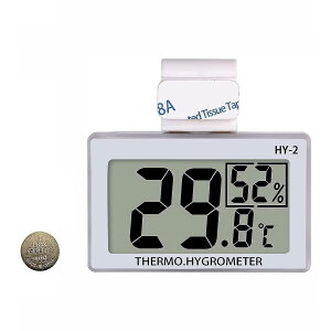 【送料無料】GOODCHI 温湿度計 爬虫類 温度計 湿度計 コンパクト デジタル 温湿度計 フック付き 両生類 小動物 飼育室 部屋用 電池付き (01)
