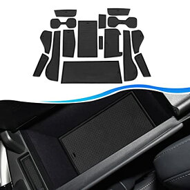 [SXCY] 新型 レクサス NX 20系 ラバーマット インテリアゴムマット ドアポケットマット 内装パーツ 滑り止めシート 保護マット 騒音防止 カスタムパーツ キズ防止 アクセサリー 簡単取付 コンソールマット 17枚 (黒)