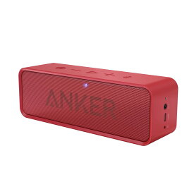 Anker Soundcore ポータブル Bluetooth5.0 スピーカー 24時間連続再生可能【デュアルドライバー / IPX5防水規格 / ワイヤレススピーカー/内蔵マイク搭載】(レッド)