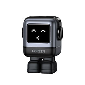 UGREEN Nexode RG 30W PD 充電器 ロボット型 USB-C 【表情で充電状況がわかる・着脱可能なマグネット式ブーツ付き】 GaNFast採用 PD/PPS/QC4+規格対応 PSE技術基準適合 iPhone 15-8シリーズ、Galaxy S23 Ultra、Google Pixelシリーズ、MacBook Air、iPad Proなどに対応