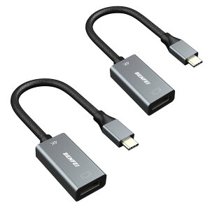 yzBENFEI 2 USB C - HDMI ϊA_v^ 4K USB Type-C HDMI A_v^ [Thunderbolt 3 / 4] ݊^CvC HDMI ϊ [4K@60Hz fo] iPhone 15 Pro/Max, MacBook Pro/Air 2023, iPad Pro, iMac, S23, XPS 17 ȂǂɑΉc