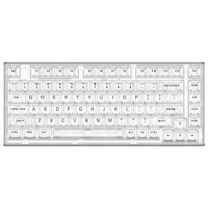 yzYUNZII X75 PRO 82L[CX zbgXbvΉJjJQ[~OL[{[h L[Lbv BT5.0/2.4G/USB-C KXPbgL[{[h Windows/Macp ZKF؎擾(Kailh WF