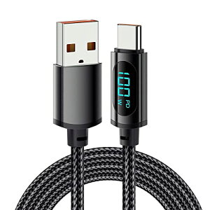 YFFSFDC USB Type CP[u 1m o̓XN[\ USB CP[u 100W 7A }[d PDΉ f[^] X}[g`bv A~O ϋviC҂ typec usbP[u MacBook iPad Air/Pro Xpe