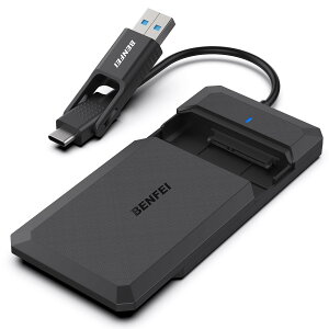 yzBENFEI 2.5 C` SATA to USB c[t[Otn[hhCuGN[WAUSB Type-C/Type-A to SATA ݊A2.5 C` SSD p (SSD ɍœKAUASP SATA III T|[g)