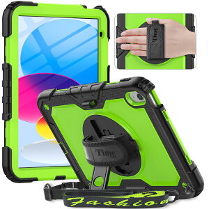 �y���������zTimecity iPad ��10���� �P�[�X 2022�V�^ �ϏՌ� 360��]�X�^���h �y�����[ �ی�t�B�����t�� �n���h�X�g���b�v&�V�����_�[�X�g���b�v�t�� ���h�~ ��� �q�ǂ� ���@�\ �H������ iPad ��