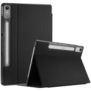 �y���������zProCase ���m�{ Lenovo Tab P12 2023 12.7�C���` �ϏՌ��n�[�h�V�F�� �X�^���h �t�H���I�ی�J�o�[ �Ή��[���FLenovo Tab P12 2023 12.7"�ɑΉ�(ZACH0002JP) �|�u���b�N