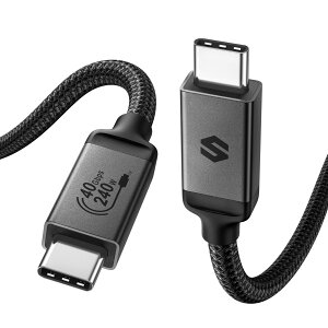 yzSilkland USB4 P[u 2M Thunderbolt 4 Ή Thunderbolt 3 USB-CƉʌ݊ PD3.1 240W 48V/5A }[d 40Gbps 8K@60Hz HDRΉ T_[{g4 P[u MacBookAiPad ProAiMacADockASSD ȂǑΉ