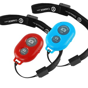 【送料無料】CamKix ワイヤレス Bluetooth スマートフォン用カメラシャッターリモートコントロール - 素晴らしい写真と自撮りの作成 レッド D0427-2SR-RNB
