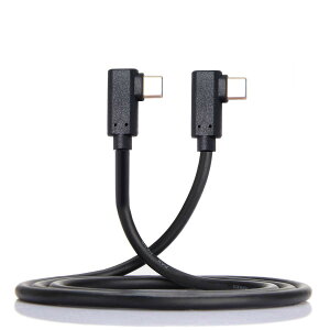 yzCablecc USB-C Type-C to Type-C Cable Gen2 10Gbps 65W Dual 90 Degree Left Right Angled Type 1M