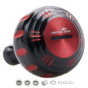 HEIGHTEN 45mm パワー リール ハンドル ノブ 4色 シマノ(Shimano) Bタイプ ダイワ(Daiwa) Lサイズ 通用 Harmer Series (ゴールド/シルバー, 45mm) (84)