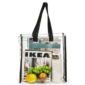 【送料無料】DFsucces プールバッグ ビニールバッグ クリアバッグ 大容量 防水 海水浴 手提げ トイレタリーバッグ 透明 ショルダーバッグ pvc 化粧品/コスメ スパバッグ 通勤 旅行 着替え収納