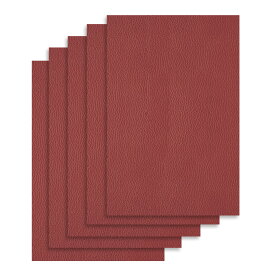 【送料無料】DERAYEE 貼るレザー 合皮 補修シール 生地 ソファー 補修シール 5枚入り 接着性 耐久 補修シート バイク シート 補修 革シート 防水 (ワインレッド, 20X30cm)