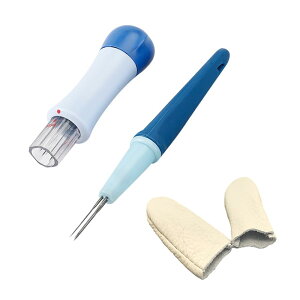 【送料無料】MEDUSHASHA 羊毛フェルト ニードル 7本針+3本針+フィンガーカフ パンチニードル ニードル羊毛 刺繍フェルトニードル 手芸 初心者入門キット DIY用 クラフト