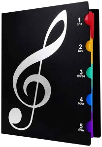 【送料無料】fogman 音楽ファイル 楽譜ファイル 楽譜ケース 楽譜いれ 楽譜入れファイル レッスンファイル A4 黒 吹奏楽 書き込みできる (20枚収納)
