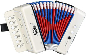 Eastar ピアノアコーディオン 10鍵 初心者セット 楽器 ホワイト