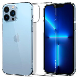 yzSpigen iPhone13 Pro Max P[X NA ςȂ y 14g ^ 0.8mm  ی Yی 菝 h~ ϏՌ GA[EXL ACS03196 (NX^ENA)