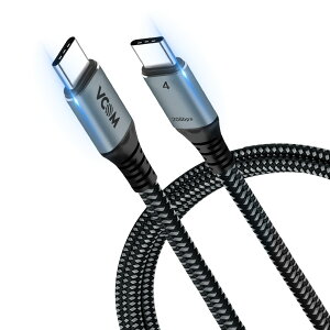 【送料無料】USB4 ケーブル USB-C Thunderbolt 4/3対応 PD100W対応 VCOM【最新設計】2m 20Gbps 高速転送 Type C 急速充電 サンダーボルト ケーブル8K@30Hz Single/5K@60Hz / 4K@60Hz 映像出力 usb4.0 3.1 3.0 MacBooks、iPad Pro