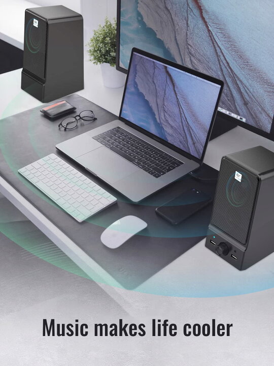 楽天市場】OROW PCスピーカー 16W出力 USBスピーカー ラップトップ 