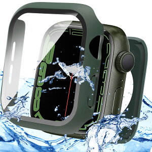 yzMiimallyV^3 in 1یhP[XzΉ Apple Watch Series 8 41mm/7 41mm P[X {̂Sʕی AbvEHb`8 2022 3in1 wʃJo[ KXtC ʃJo[ h V^P[X X|