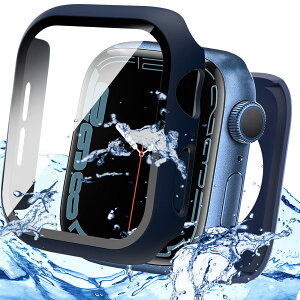 MiimallyV^3 in 1یhP[XzΉ Apple Watch Series 8 45mm/7 45mm P[X {̂Sʕی AbvEHb`8 2022 3in1 wʃJo[ KXtC ʃJo[ h V^P[X X|[c CApp