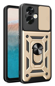 【送料無料】OPPO A79 5G ケース『AFINER』新型 TPU+PC カバー リング 360度回転 スタンド機能 車載ホルダー対応 レンズ保護 OPPO A79 5G 専用 耐衝撃 衝撃吸収 指紋防止 擦り傷防止 着脱簡単 (ゴール