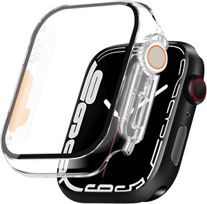 y2023~ŁzILYAML for Apple Watch P[X 40mm 41mm 44mm 45mm Ή ƌ݊ b Ultra V[Y̊Oςɕϊł܂ KXtB ̌^ apple watch p Jo[ AbvEHb` P[X 