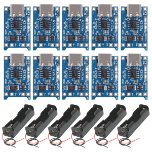 yzGTIWUNG 6 18650 dr{bNX3.7V obe[P[X drP[X [ht 18650obe[p drz_[ obe[{bNX 10Zbg TC4056 Type-C USB 5V 1A `Edr