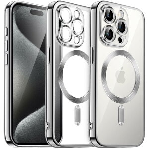 yzJETech iPhone15ProMax 6.7C`p(15 Pro Max) \tgNAP[X JYSی MagSafeCX[dΉ ϏՌ dCbLTPUJo[ (Vo[)