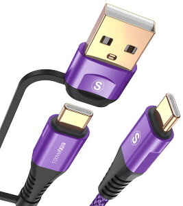 2in1 USB Type C P[u 2M,AviBrex USB-A/USB-C to USB-C P[uy100W/5A PD& QC4.0Ή }[dz ^Cvc [dP[u MacBook Pro/Air iPad Pro/Mini 6AGalaxy S22 S21 S20ASonyAGoogle Pixel Ai-phone15 ̑usb c@