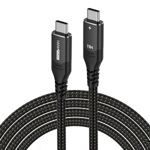 yzFDBRO USB4 P[u Thunderbolt 4Ή Thunderbolt 3USB 3.2ʌ݊ 8K@60Hzfo/100W}[d/40Gbps] IX-IX PD 3.0Ή USB C-USB C P[u MacBook Pro/AirAiPad ProAeGPUȂǂType-C
