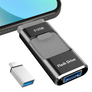 ypAvsvz4in1 iPhoneΉ USB 512GB Avsv f[^ڍs usb X}z ʐ^f[^ۑ iOS/USB/Type-C/Micro USB ʐ^ۑ Otusb  f[^ obNAbv X}zeʕs Pho