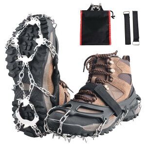 yzTRIWONDER AC[ 18{ `F[XpCN oR Xm[XpCN `F[AC[ ACXXpCN Cp~ R gbLO ނ Crampons [ܕt (ubN, XLi28.5cm -