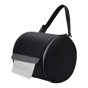 【送料無料】吊り下げ式トイレットペーパーホルダー 防水ティッシュホルダー 猫に強いロールペーパーケースカバー ポータブルで折りたたみ式ロール収納バッグ 調節可能なストラップ付き