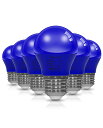ORALUCE ブルー LED電球 カラー電球 E26口金 40W相当 5W 450lm 220度広配光 高演色 装飾電球 密閉器具対応 調光不可 小型電球 PSE認証 6個入