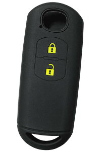 �y���������z�yIKT�z�}�c�_�ԗp �X�}�[�g�L�[�p�V���R���J�o�[ 2�{�^�� �u���b�N�C�G���[ / CX5 / CX3 / �f�~�I/MPV/�A�e���U/�r�A���e/�Ȃ� ��p�݌v�Ńs�b�^���T�C�Y ���h�~ ���炳��V���R�� M