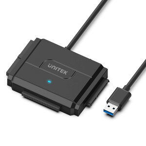 yzUnitek IDE SATA Ή USB3.0 hCuA_v^[ 2.5/3.5C`HDD SSD whCuɑΉ Ro[^ 18TB܂őΉ 5Gbps 12V/2AdA_v^[t OthCu f[^]