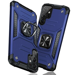 �y���������zTMUJWS Samsung Galaxy S25 Ultra �p�P�[�X �����O �Ռ��z�� �ϏՌ� TPU+PC�o���p�[ ��d�\�� �ČRMIL�K�i �S�ʕی�J�o�[ ����h�~ �ԍڃz���_�[�Ή� �C�菝�h�~ ����~�� �y�� ���^ �M����