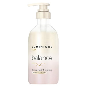 【送料無料】LUX(ラックス)ルミニーク バランス ダメージリペア&カラーケア シャンプー ポンプ 480g 色:ピンク、サイズ:480グラム (x 1)